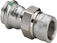 VIEGA Inox forskruning 3/4x22 mm Inox, rustfri stål, muffe/muffe, SC-Contur