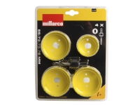 Millarco Hulsavssæt Ø55, 73, 75, 76 mm - 4 størrelser