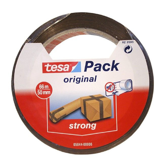 Tesa Emballagetape Pp Brun - 66mx50mm