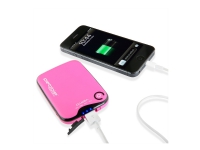 Veho Pebble Verto - Powerbank - 3700 mAh - 1000 mA (USB) - pink