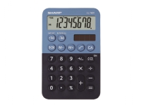Sharp EL-760R, Desktop, Finansiel, 8 cifre, 1 Linier, Batteri/Solar, Blå