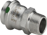 VIEGA Inox overgang 1 1/4x35 mm Inox, rustfri stål, muffe/nippel, SC-Contur
