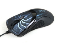A4Tech EVO XGame Laser Oscar X747 Brown Fire - Mus - laser - 7 knapper - kabling - USB