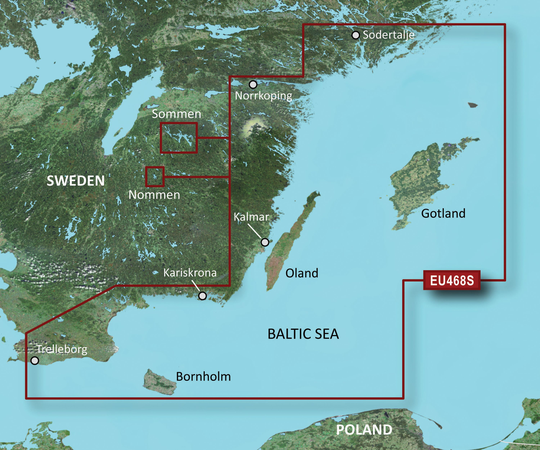 Garmin Bluechart G3 Vision veu468s Sodertalje-Trelleborg
