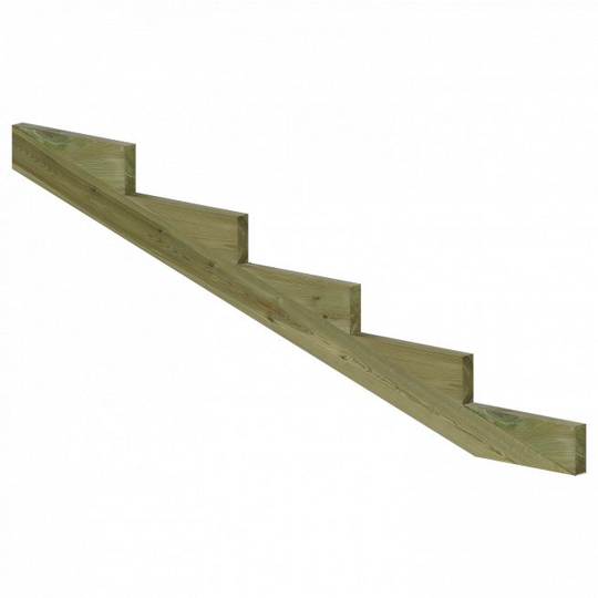 19º trappevange 5 trin - Trinbredde 39 cm - 525567