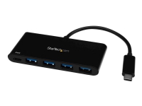 StarTech.com 4 Port USB C Hub with 4 USB Type-A Ports (USB 3.0 SuperSpeed 5Gbps), 60W Power Delivery Passthrough Charging, USB 3.1 Gen 1/USB 3.2 Gen