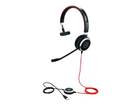 Jabra Evolve 40 MS mono - Headset - på øret - kabling - USB, 3,5 mm jackstik - Certified for Skype for Business