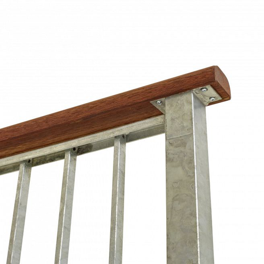 Plus Håndliste t/gelænder smig højre - H 6 cm x L 197 cm - Maghoni