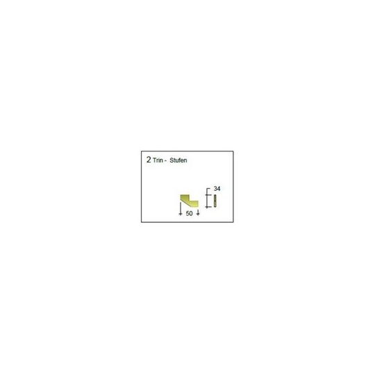 Plus Trappevange 2-Trin - 1 stk. side til terrassetrappe 546219