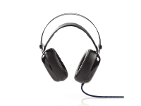 Nedis Gaming GHST300BK - Headset - fuld størrelse - kabling - 3,5 mm jackstik - sort
