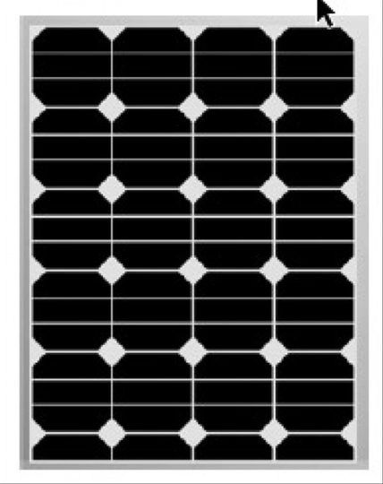 Dc solar 80 wp sunpower black frame