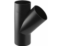 Geberit PEH grenrør 45 grader Ø 75-40 mm