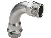 VIEGA Inox bøjning 90 grader 3/4x22 mm Inox af rustfri stål muffe/nippel, SC-Contur