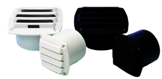 Ventilgælle 82x82xø75mm 481762 sort