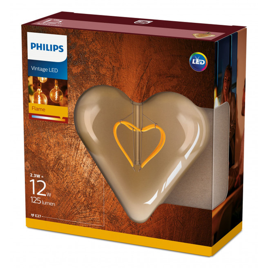 Philips LED Classic Giant Filament 15W Stort Hjerte E27 guld ikke dæmpbar 1 stk - 8718699593490