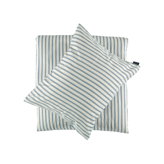 Bedset alicia stripe microfiber white