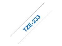 Brother TZe-233 - blå på hvid 12mm x 8m