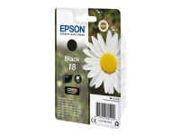 Epson 18 - 5.2 ml - sort - original - blister med RF/akustisk alarm - blækpatron - for Expression Home XP-212, 215, 225, 312, 315, 322, 325, 412, 415