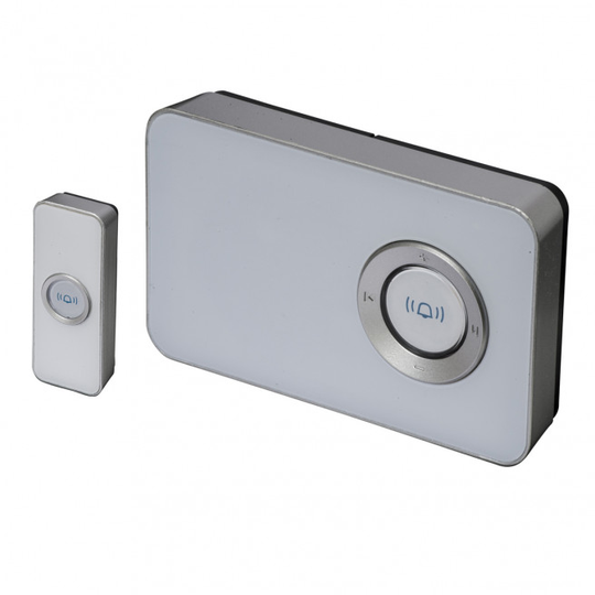 TREND - Dørklokke DESIGN - Hvid - Batt