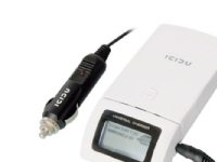 ICIDU - Batterioplader + AC-strømadapter + bilstrømsadapter