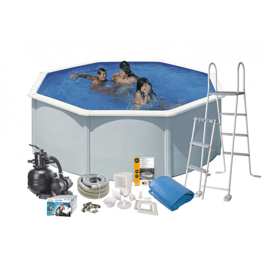 Swim & Fun Pool Basic 120 Ø350 cm Hvid - 2700