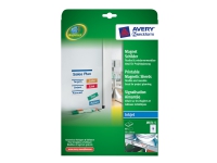 Avery Inkjet Magnet - 28 x 78 mm 90 stk. (5 ark x 18) magnetiske etiketter