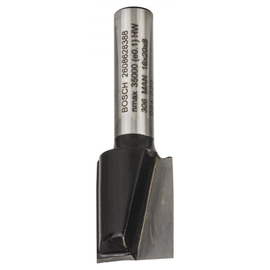 Bosch Fræser Not 2 Skær Hm 8 Mm L 20 Mm B 16 - 2608628388