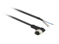 Følerkabel PUR M8 3-pin hun vinklet 5 meter XZCP0666L5
