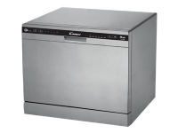 Candy CDCP 6/ES-07 - Opvaskemaskine - Fritstående / Bord - bredde: 55 cm - dybde: 50 cm - højde: 43.8 cm - sølv