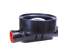 Rense-insp.brønd 315-160mm T1 - lige gennemløb for glat rør. Wavin PP
