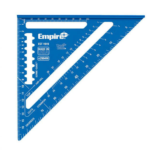 Empire True Blue® snedkervinkel - 180 mm med metriske mål - e2994M