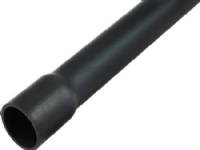 DIETZEL Plastrør stiv, halogenfri 63 mm HFPRM Turbo 750 LSF0H sort med muffe 3 meter, UV-bestandig. - (3 meter)