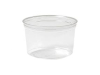 Bæger Crystal Deli 500 ml Ø116x75 mm Rund Kraftig RPET Klar,35 stk/ps - (35 stk.)