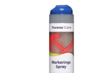 Pureno markeringsspray 500ml - Blå beregnet til mærkning på veje, bygninger, tuneller m.m.