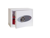 Phoenix Safe Co. SS1182E, Fritstående pengeskab, Hvid, Elektronisk, 24 L, Stål, Gulv/væg