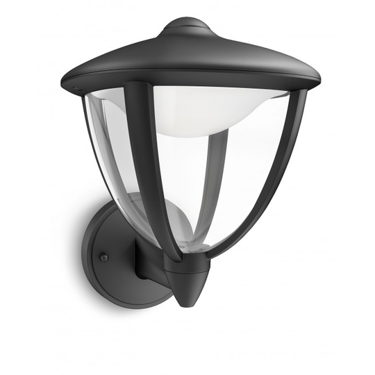 Philips Robin Væglampe 24 cm. sort - VAREN ER UDGÅET