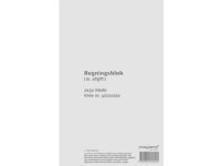 Regningsblok 126x200 mm med afgift - 2x50 blade - (10 stk.)