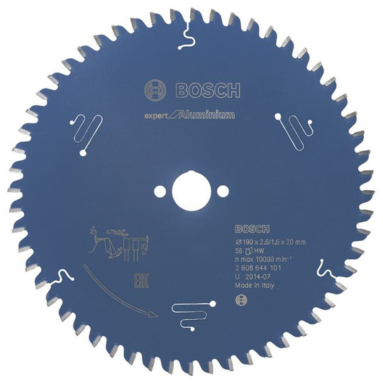 Bosch Rundsavsklinge 190x20x2.6mm 56t Exp Alu - 2608644101