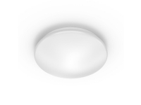 Moire plafond 17W Hvid plast, integreret LED, Ø 32 cm, varm hvid. Integrated LED