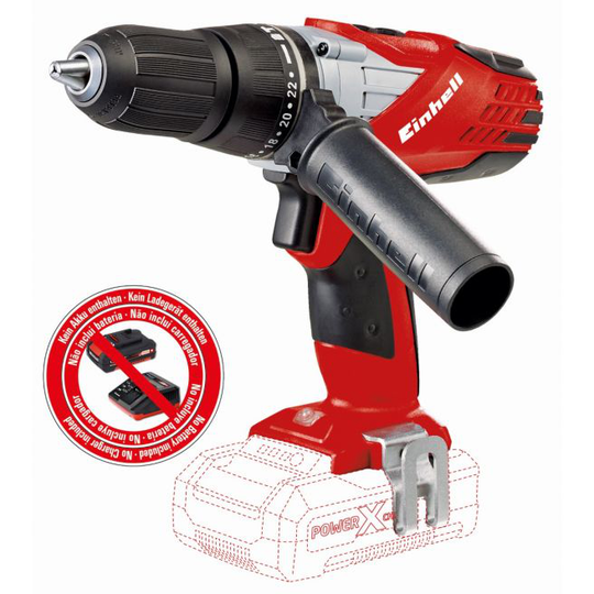 Einhell TE-CD 18-2 akku slagboremaskine 48 Nm 18V u/batteri og lader