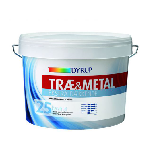 Dyrup Træ & Metal 25 Ekstra Dækkende Hvid - 2,25lt