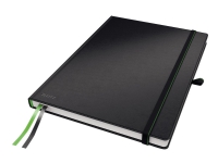 Notesbog Leitz Complete A4 kvadreret 96g/80 ark sort