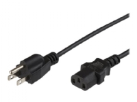 MicroConnect - Strømkabel - Type B (han) til IEC 60320 C13 - AC 125 V - 15 A - 5 m - sort