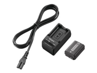 Sony ACC-TRW - Batterioplader + AC-strømadapter + batteri - Li-Ion - 1020 mAh - 1 x batterier lader op - 400 mA - for Sony 2NP Cyber-shot DSC-RX10