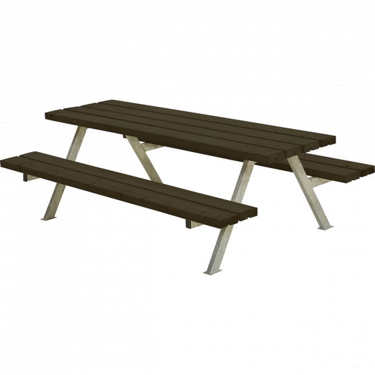Plus Alpha Junior Bord/Bænkesæt - 177 cm - Sort