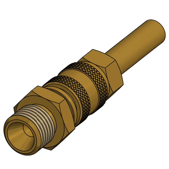 IGT Gas Quick Kobling, 1/4 Han Gevind, Ø:8mm