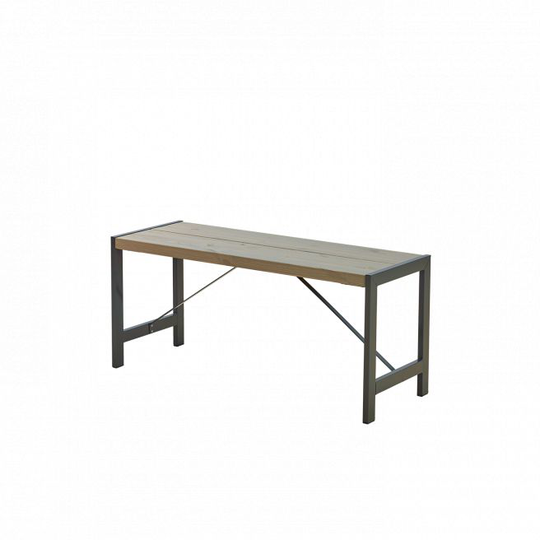 Plus Funkis Bænk - B 103 cm x H 45 cm - Gråbrun