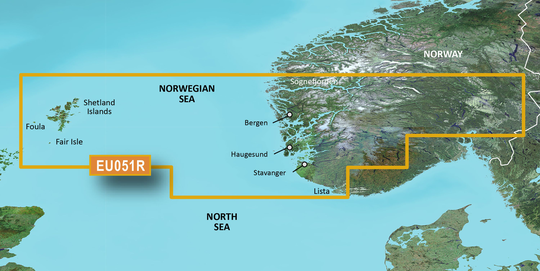 Garmin Bluechart G3 Vision veu051r Lista-Sognefjorden