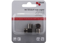 Triax 153225, IEC, F, Sølv, 2 stk, 33 g