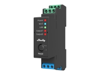 Shelly Pro2, Sort, Blå, Grøn, 802.11b, 802.11g, Wi-Fi 4 (802.11n), 2,484 GHz, 1 mW, 30 m, 2 kanaler